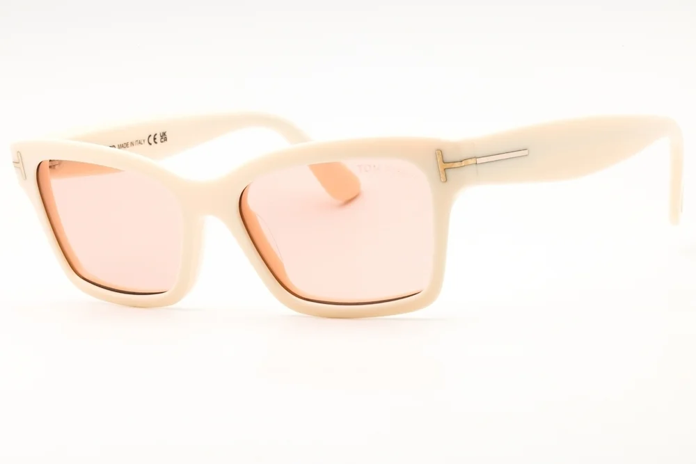 NWT Tom Ford FT1085-25Z Cream Cat-Eye 54mm Sunglasses